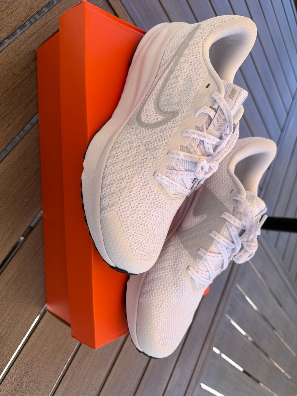 Nike White run defy sneakers. Brand new in box. 7.5 men’s